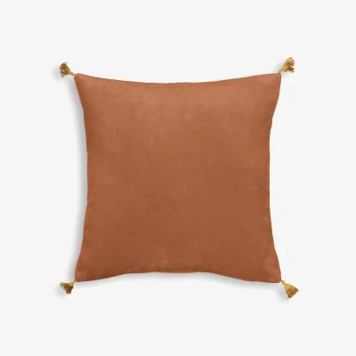 La Redoute Paula Square Tassel Velvet Pillowcase