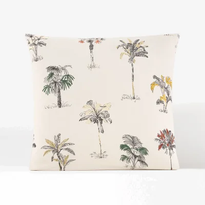 La Redoute Mirella Exotic Palm 100% Cotton Pillowcase