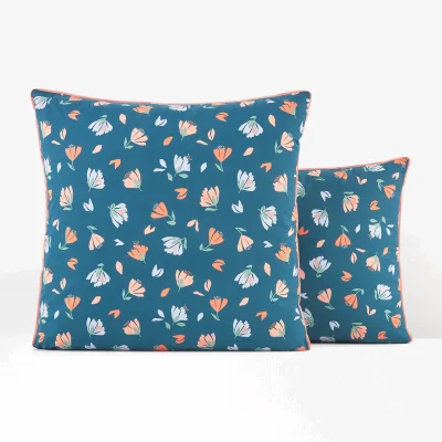 La Redoute Primerose Floral 100% Cotton Percale 200 Thread Count Pillowcase