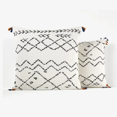 La Redoute Afro Craft Graphic 100% Cotton Pillowcase