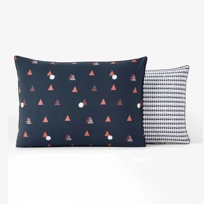 La Redoute Digna Geometric 100% Cotton 180 Thread Count Pillowcase