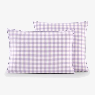 La Redoute Veldi Purple Cotton Pillowcase