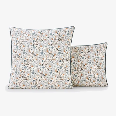 La Redoute Kalyan Floral Print Cotton Percale Pillowcase