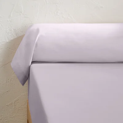 La Redoute Scenario Plain 100% Cotton Bolster Pillowcase