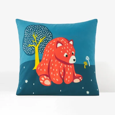 La Redoute Orsi Animal Cotton Pillowcase