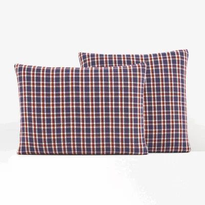 La Redoute Maxine Tartan Check 100% Cotton Flannel Pillowcase
