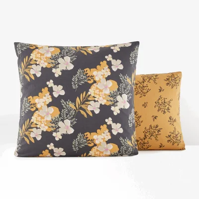 La Redoute Shabby Vintage Floral 100% Washed Cotton Pillowcase