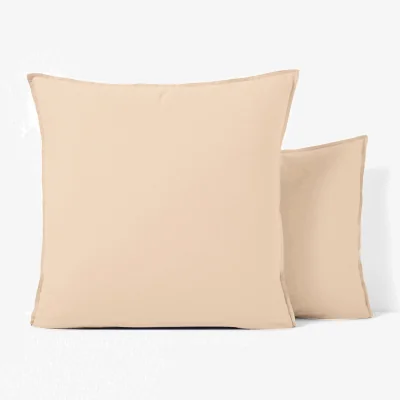 La Redoute Scenario Plain 100% Washed Cotton Pillowcase