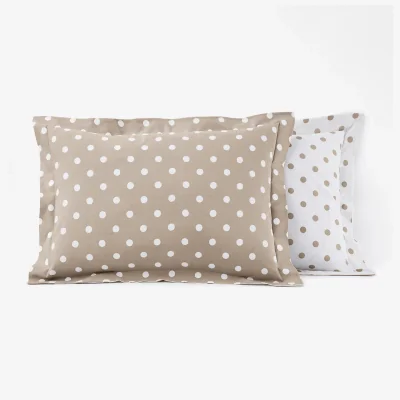 La Redoute Clarisse Polka Dot 100% Cotton Pillowcase