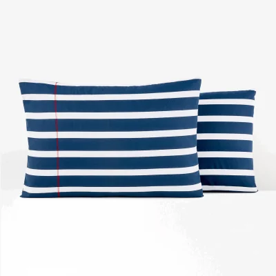 La Redoute Malo Striped 100% Cotton Pillowcase