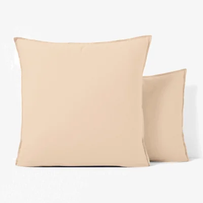 La Redoute Scenario Plain 100% Washed Cotton Pillowcase