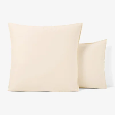 La Redoute Scenario Plain 100% Washed Cotton Pillowcase