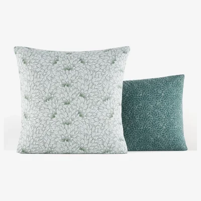 La Redoute Nosia Succulent 100% Washed Cotton Pillowcase