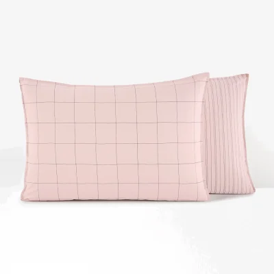 La Redoute Monille Graphic 100% Washed Cotton Pillowcase