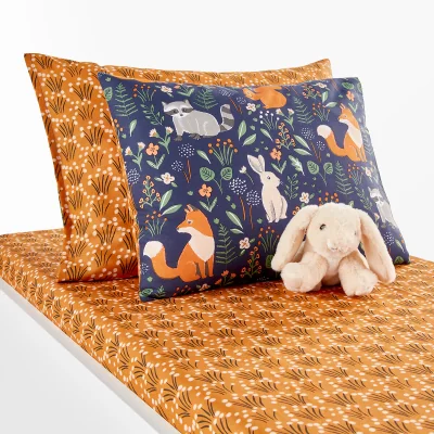 La Redoute In The Woods 100% Organic Cotton Percale 200 Thread Count Pillowcase