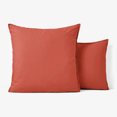 La Redoute Plain Organic Cotton Percale 200 Thread Count Pillowcase