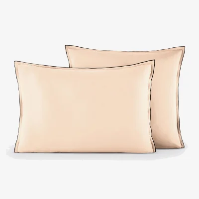 La Redoute Victor Plain Washed Cotton Satin 300 Thread Count Pillowcase