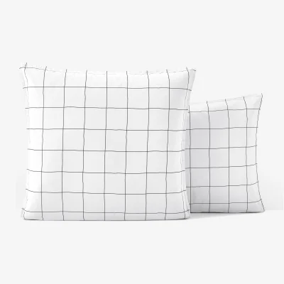 La Redoute Monille Striped 100% Washed Cotton Pillowcase