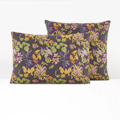 La Redoute Bakki Floral 100% Cotton Percale 200 Thread Count Pillowcase