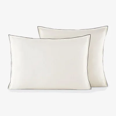 La Redoute Victor Plain Washed Cotton Satin 300 Thread Count Pillowcase