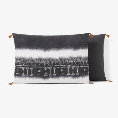 La Redoute Yoruba Tie-Dye 100% Washed Cotton Pillowcase