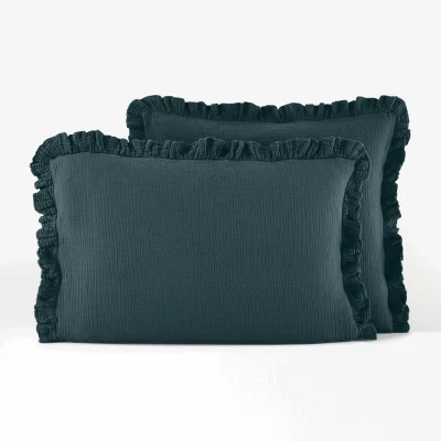 La Redoute Kumla Plain 100% Cotton Muslin Pillowcase