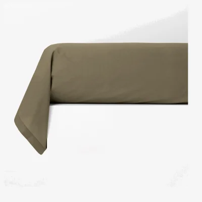 La Redoute Best Quality Plain 100% Cotton Percale 200 Thread Count Bolster Pillowcase