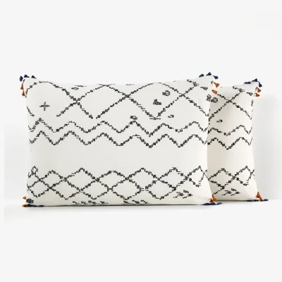 La Redoute Afro Craft Graphic 100% Cotton Pillowcase