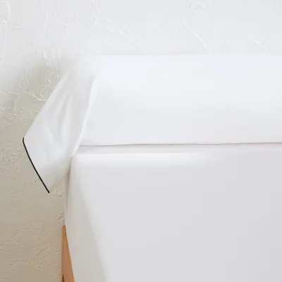 La Redoute Victor Plain Washed Cotton Satin 300 Thread Count Bolster Pillowcase
