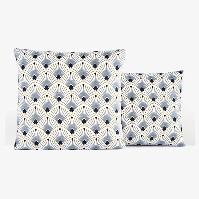 La Redoute Pawica Scalloped 100% Cotton Satin 200 Thread Count Pillowcase