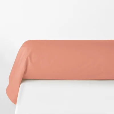La Redoute Scenario Plain 100% Cotton Bolster Pillowcase