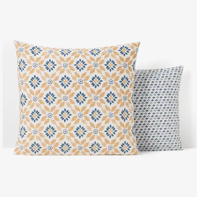 La Redoute Soleme Graphic 100% Cotton Percale 200 Thread Count Pillowcase