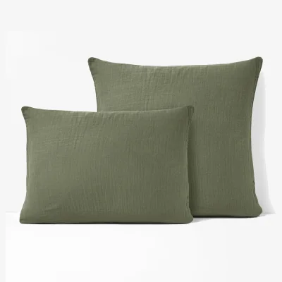 La Redoute Kumla Plain Cotton Muslin Pillowcase