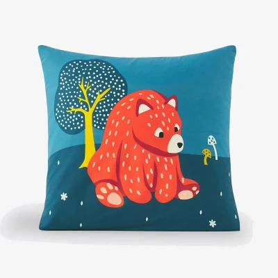 La Redoute Orsi Animal Cotton Pillowcase