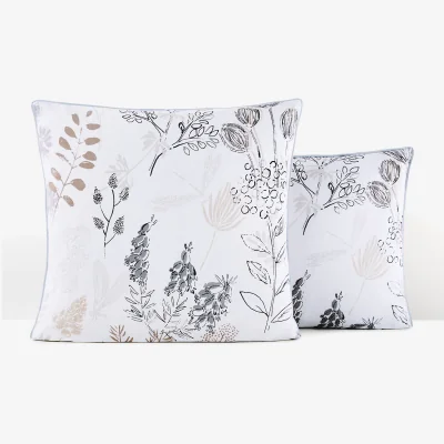 La Redoute Romarin Floral 100% Cotton Pillowcase
