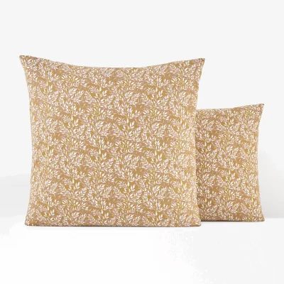 La Redoute Nara Floral 100% Cotton Percale 200 Thread Count Pillowcase