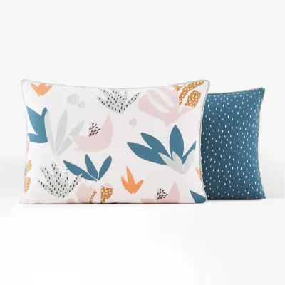 La Redoute Maranhao Floral 100% Cotton Pillowcase