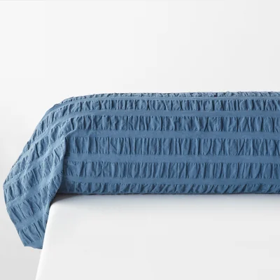 La Redoute Seersucker 100% Cotton 144 Thread Count Bolster Pillowcase