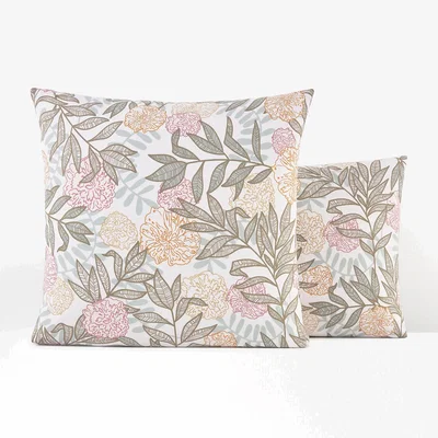 La Redoute Dolce Floral 100% Cotton Percale 200 Thread Count Pillowcase