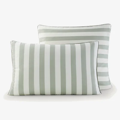 La Redoute Bleuenna Striped Cotton & Lyocell Pillowcase