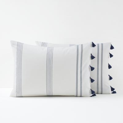 La Redoute Riad Striped Cotton Pillowcase