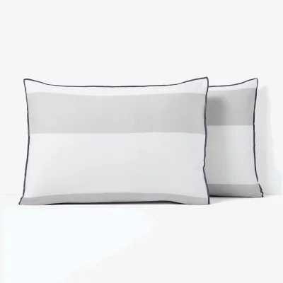 La Redoute Yacht Striped 100% Cotton Pillowcase
