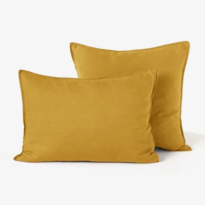 La Redoute Elina 100% Washed Linen Pillowcase