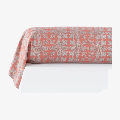 La Redoute Bergame Floral Brushed Cotton Bolster Pillowcase