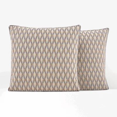 La Redoute Sonora Geometric 100% Cotton Percale 200 Thread Count Pillowcase