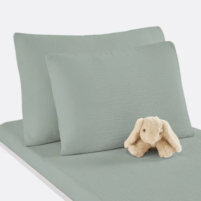 La Redoute Kumla 100% Cotton Muslin Cot Pillowcase
