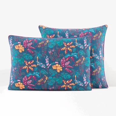 La Redoute Foliaro Tropical 100% Cotton Pillowcase