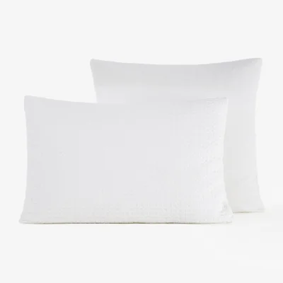 La Redoute Felycia Textured 100% Organic Cotton Percale Pillowcase