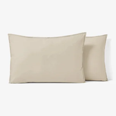 La Redoute Scenario Plain 100% Cotton Percale 200 Thread Count Pillowcase