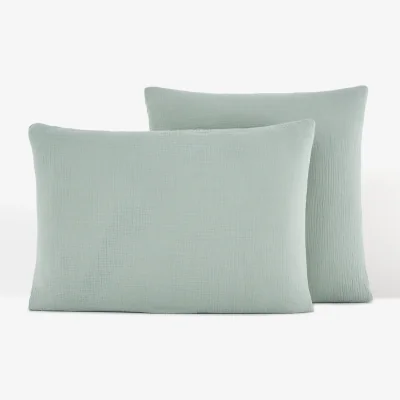 La Redoute Kumco Cotton Muslin & Washed Cotton Pillowcase